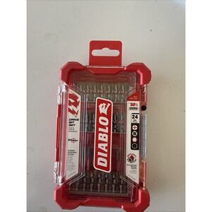 NEW FREUD Diablo DSC-S24 24 pc Screwdriving DRIVE BIT TORQUE RESISTANT Set CASE